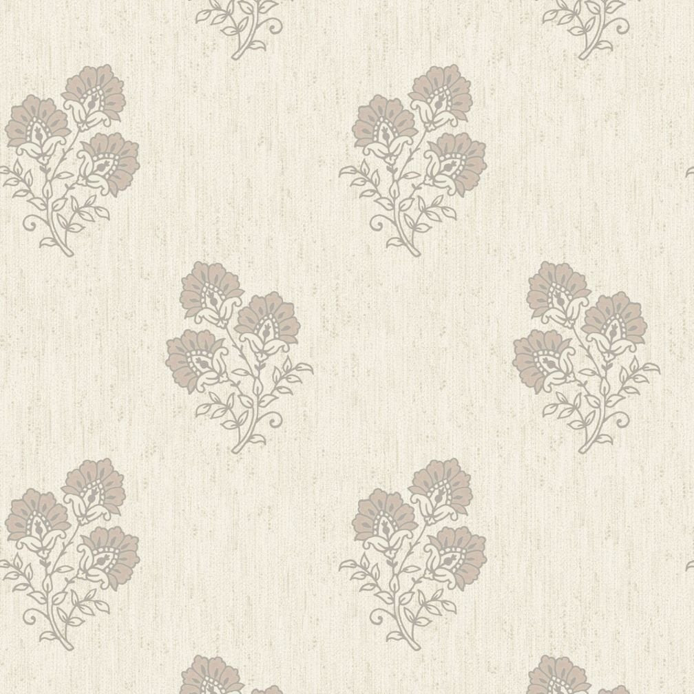 Belgravia Carlotta Beige Floral Motif Wallpaper - 9029