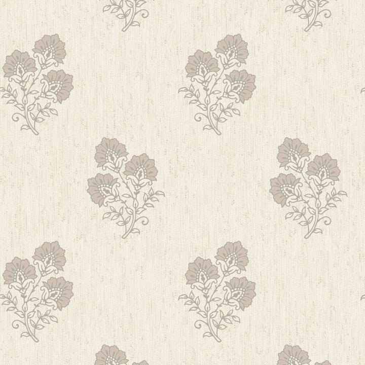 Belgravia Carlotta Beige Floral Motif Wallpaper - 9029