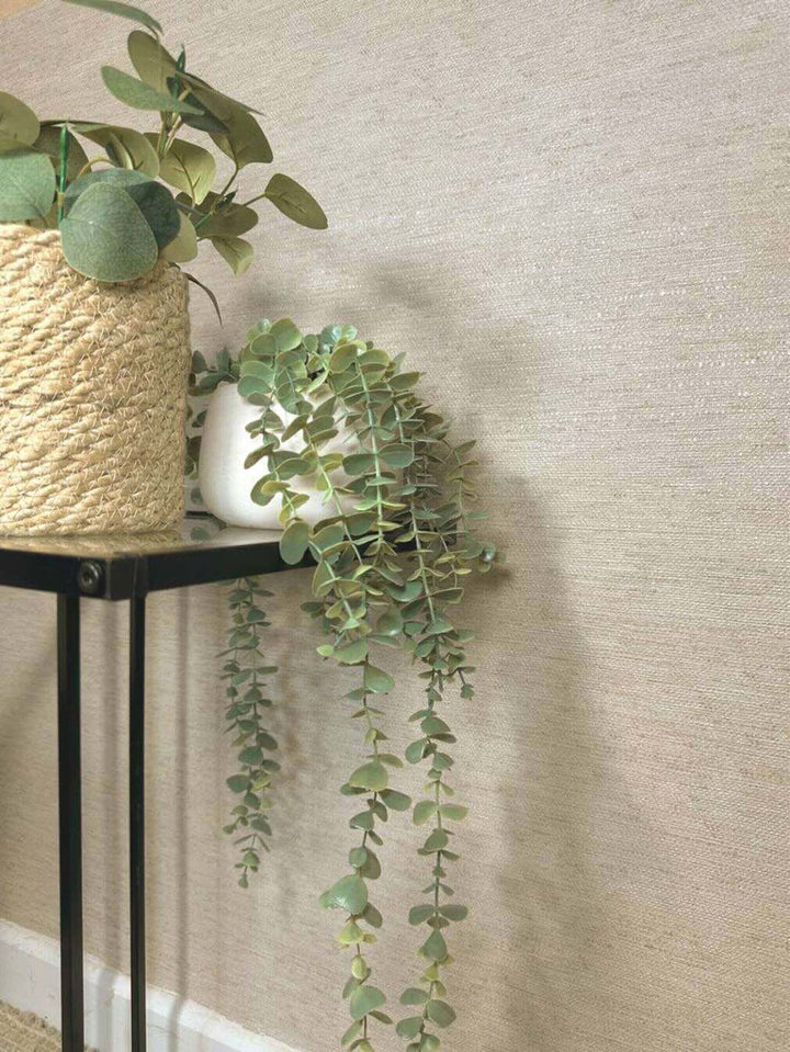 Belgravia Carlotta Beige Textured Wallpaper - 9033