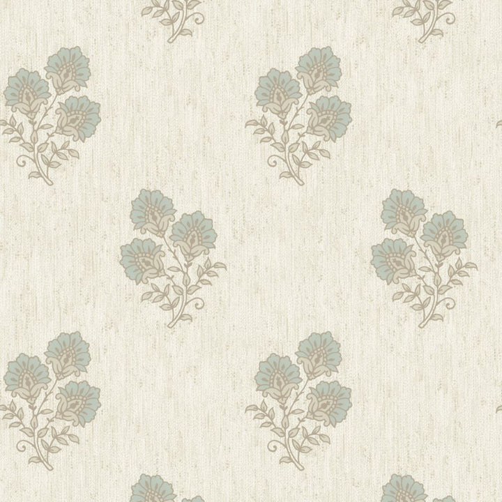 Belgravia Carlotta Green Floral Motif Wallpaper - 9030