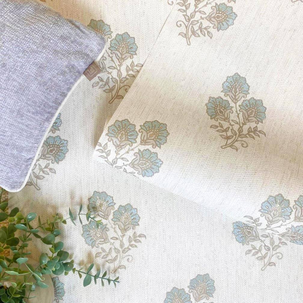 Belgravia Carlotta Green Floral Motif Wallpaper - 9030