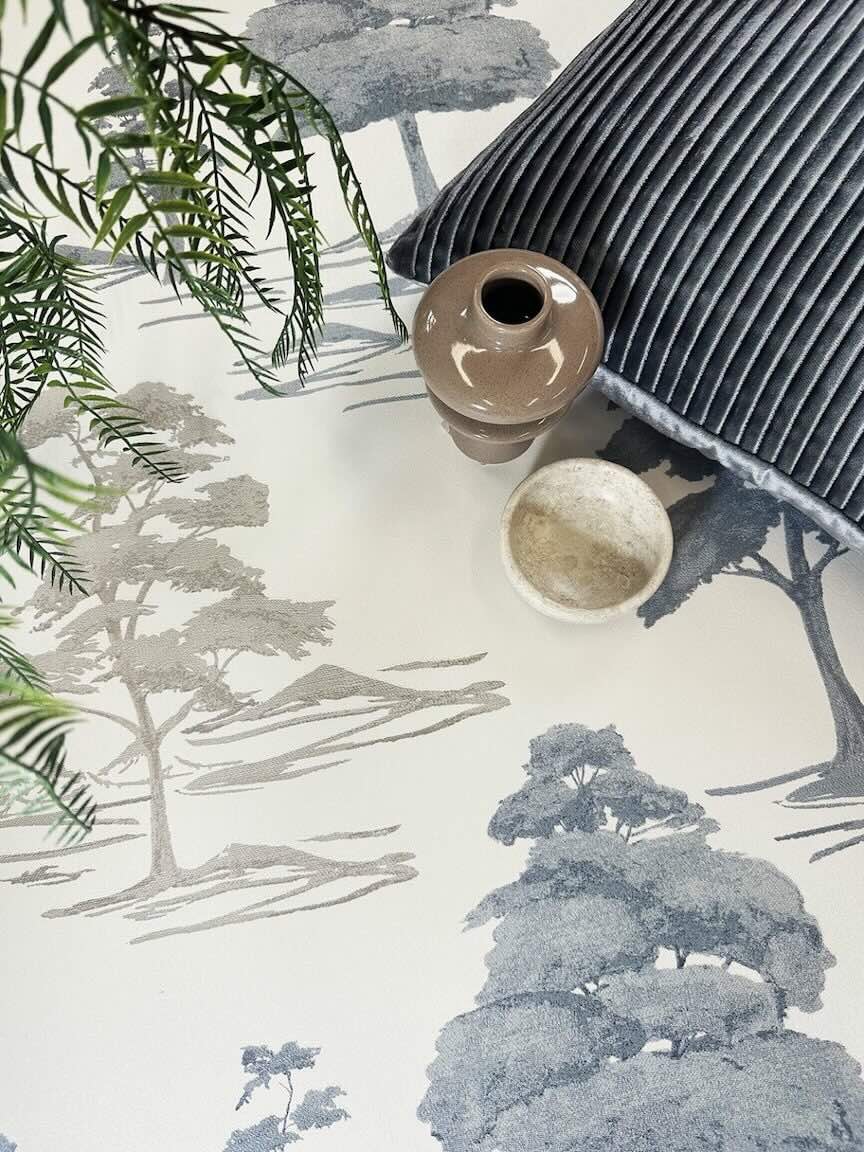 Belgravia Carlotta Tree Blue Wallpaper - 9036