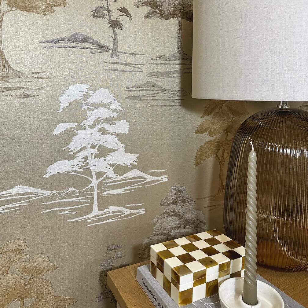 Belgravia Carlotta Tree Champagne Wallpaper - 9038