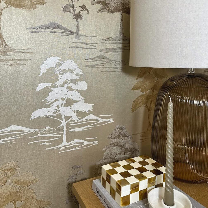 Belgravia Carlotta Tree Champagne Wallpaper - 9038