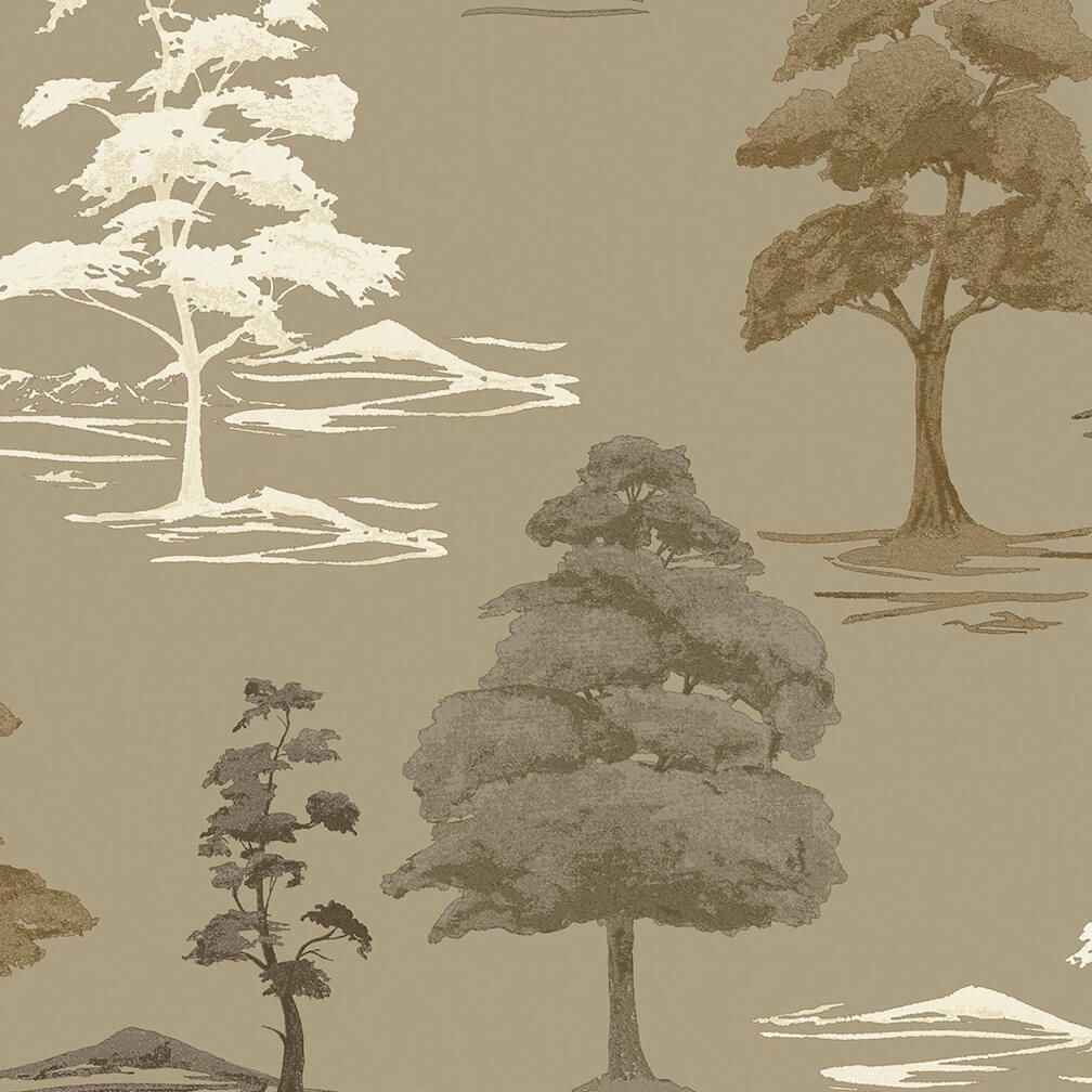 Belgravia Carlotta Tree Champagne Wallpaper - 9038