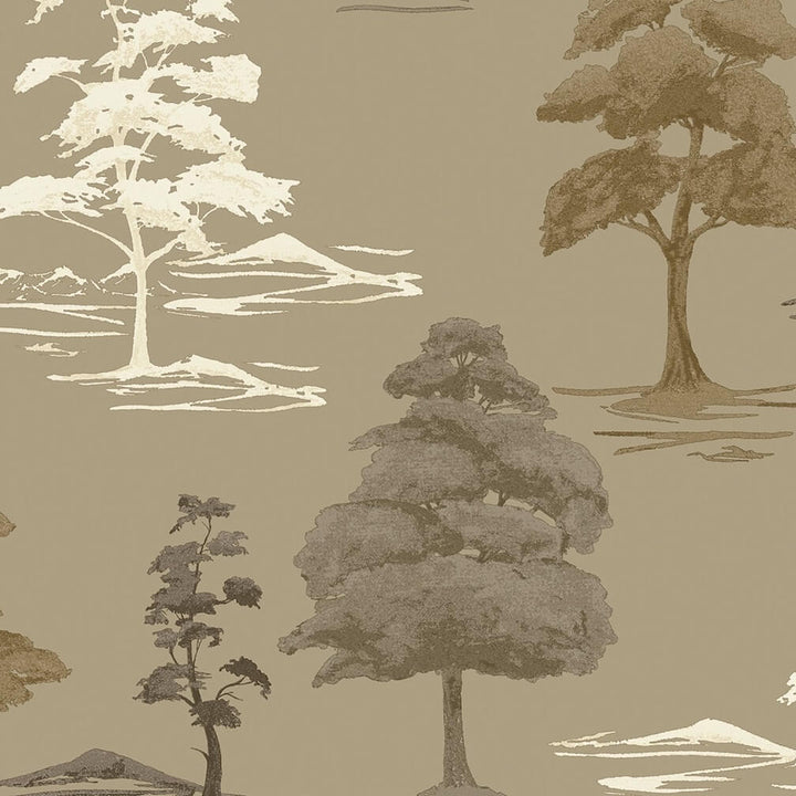 Belgravia Carlotta Tree Champagne Wallpaper - 9038
