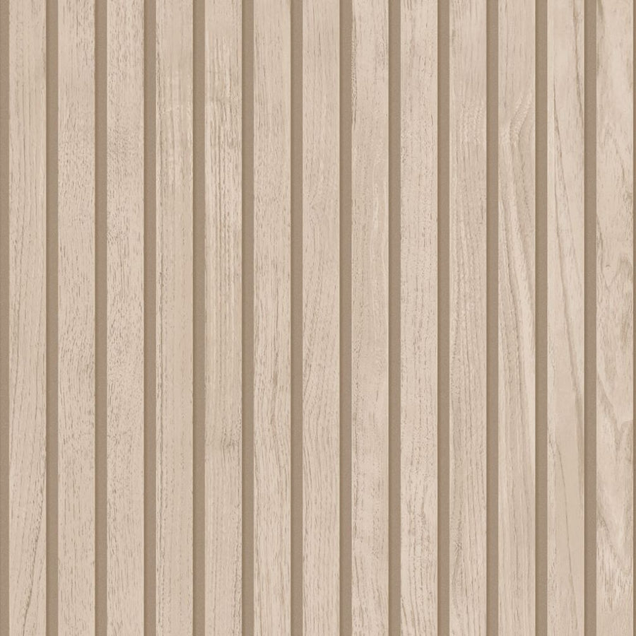 Belgravia Panacea Wood Slats Beige Wallpaper - 1162