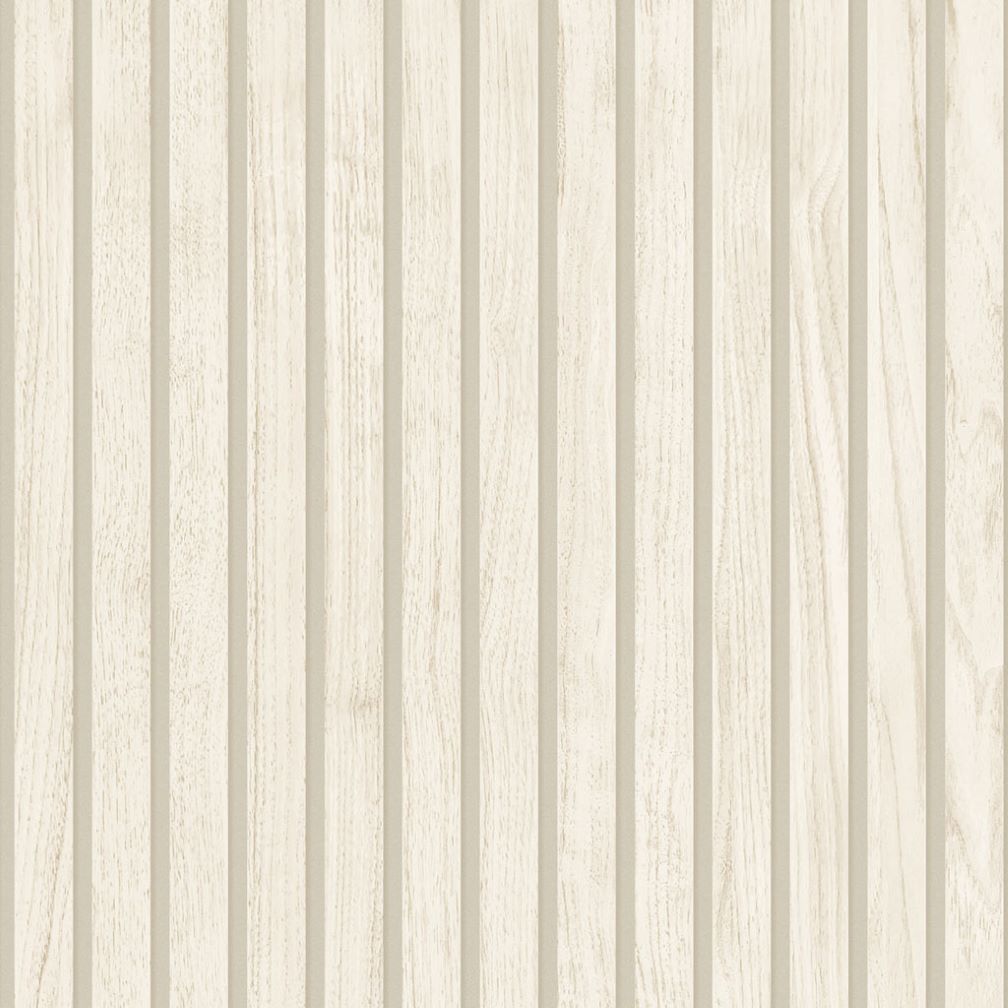 Belgravia Panacea Wood Slats Cream Wallpaper - 1159