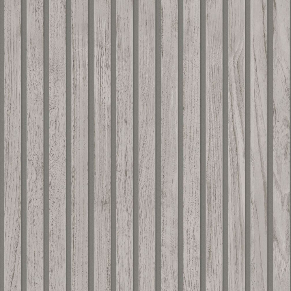 Belgravia Panacea Wood Slats Grey Wallpaper - 1161