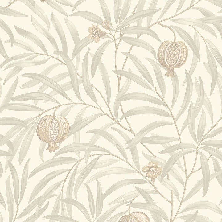 Belgravia Pomegranate Cream & White Wallpaper - 9610