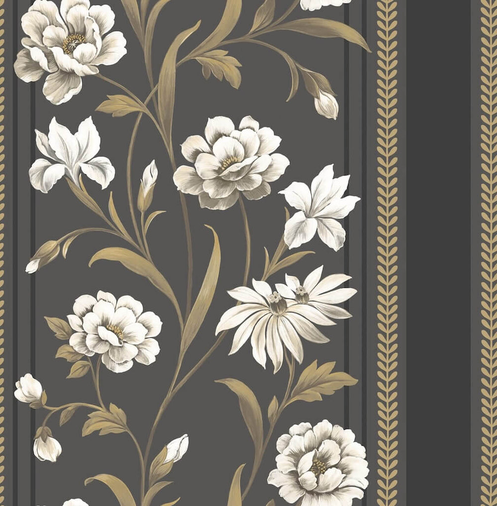 Belgravia Raya Dark Neutral Wallpaper - 759
