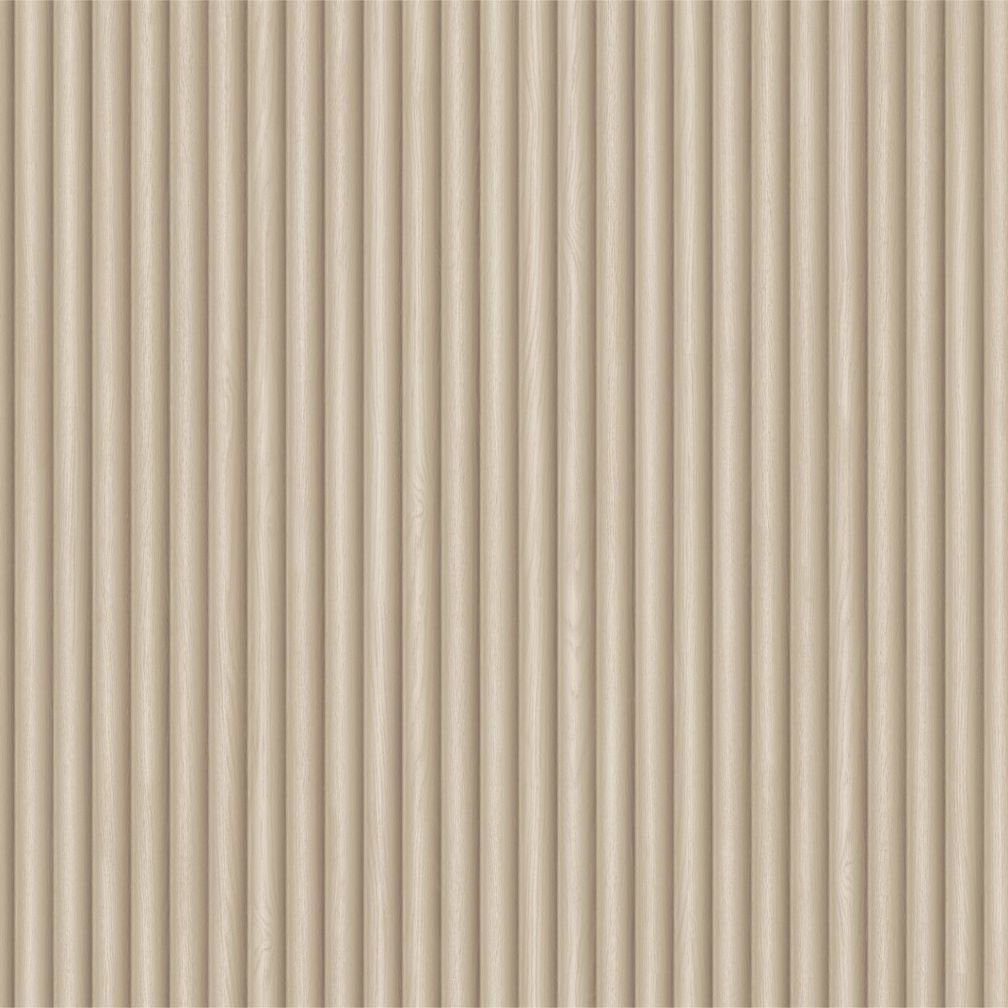 Belgravia Ribbed Wood Cream Wallpaper -