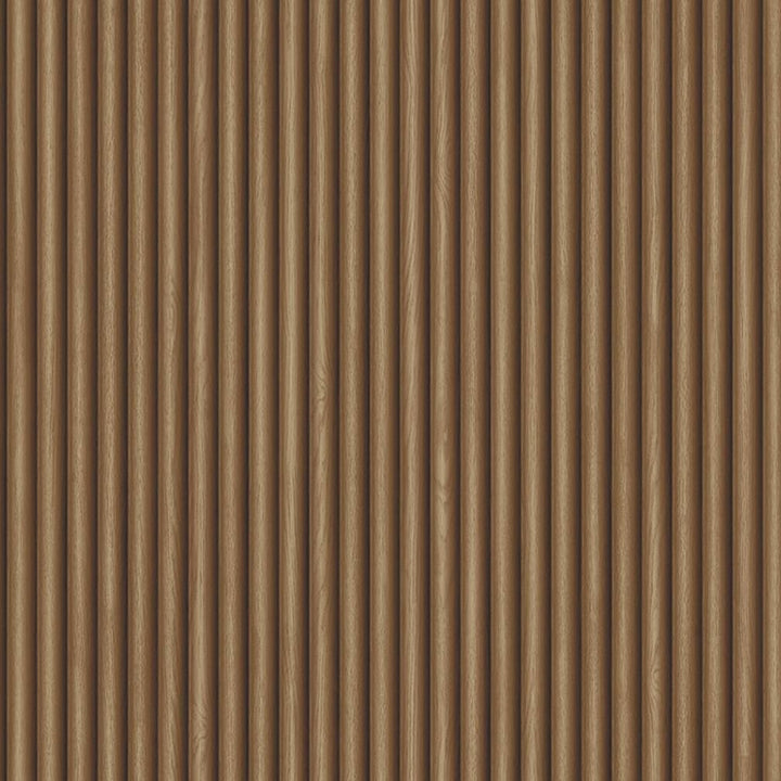 Belgravia Ribbed Wood Walnut Wallpaper - 2323