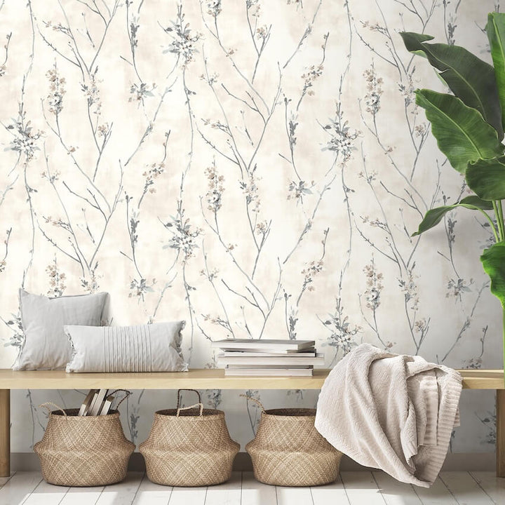  - Blossom Cream Wallpaper - WM - 386 - 02 - Decor Warehouse