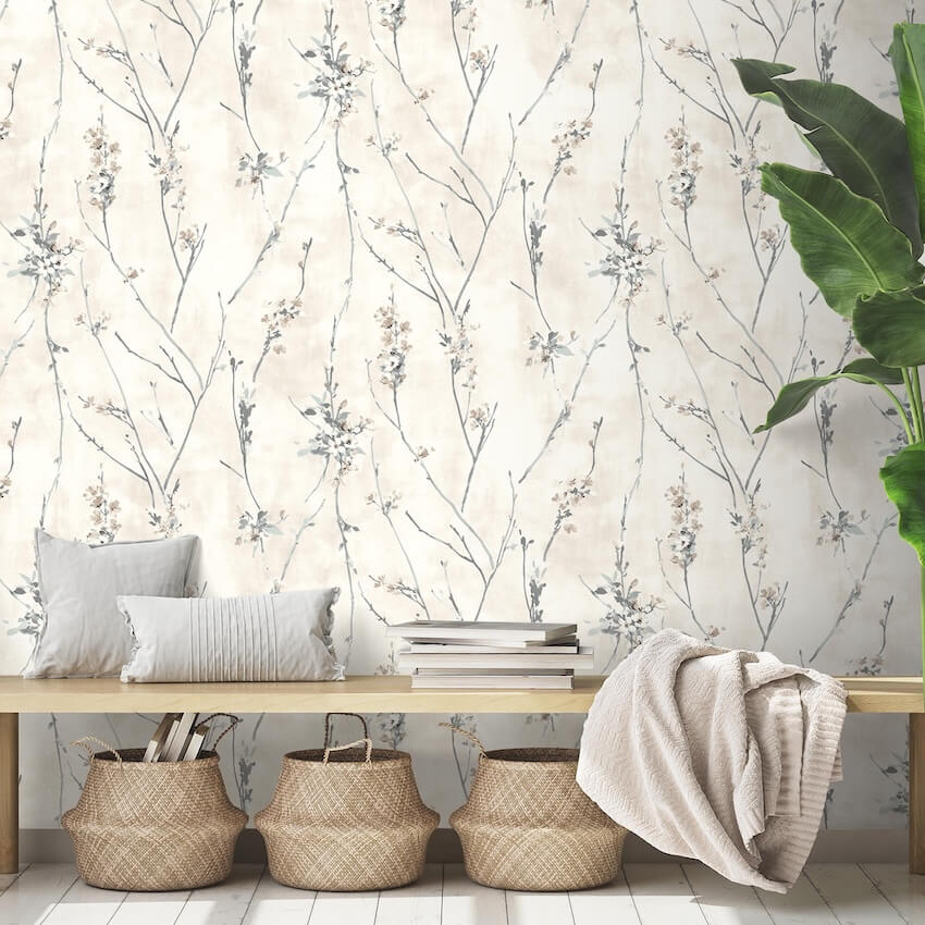 - Blossom Cream Wallpaper - WM - 386 - 02 - Decor Warehouse