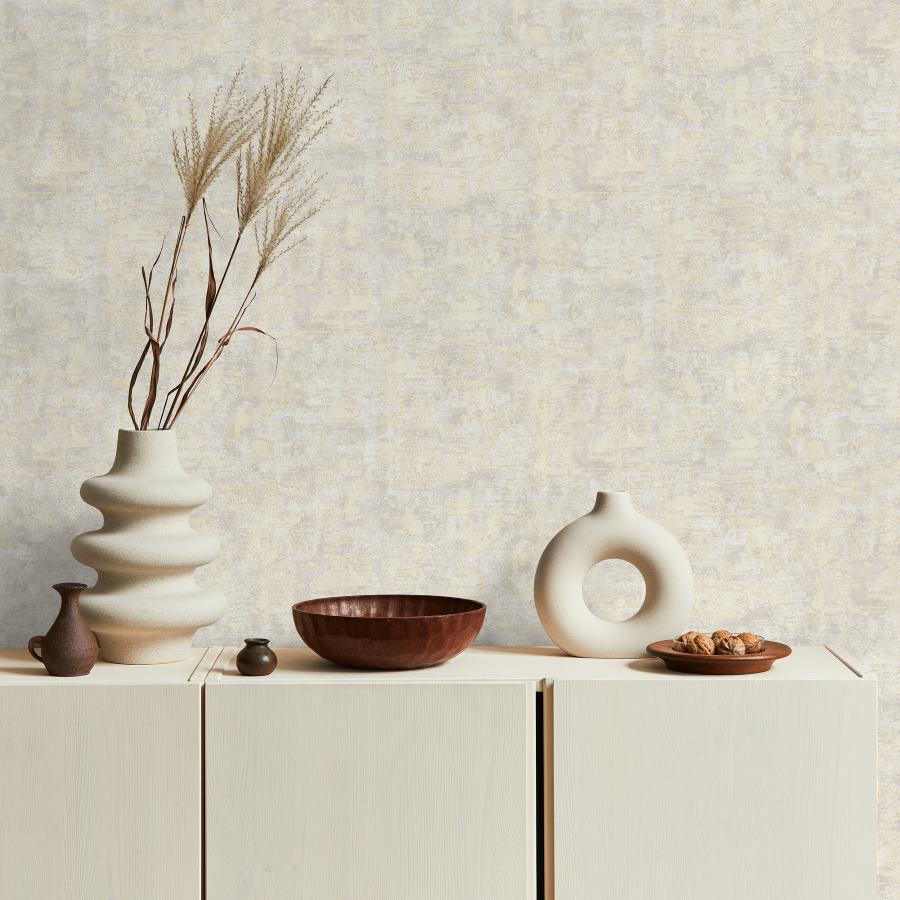 Vinyl Wallpaper collection button  - Boutique - Boutique Ornamental Texture Pale Gold Wallpaper - Decor Warehouse