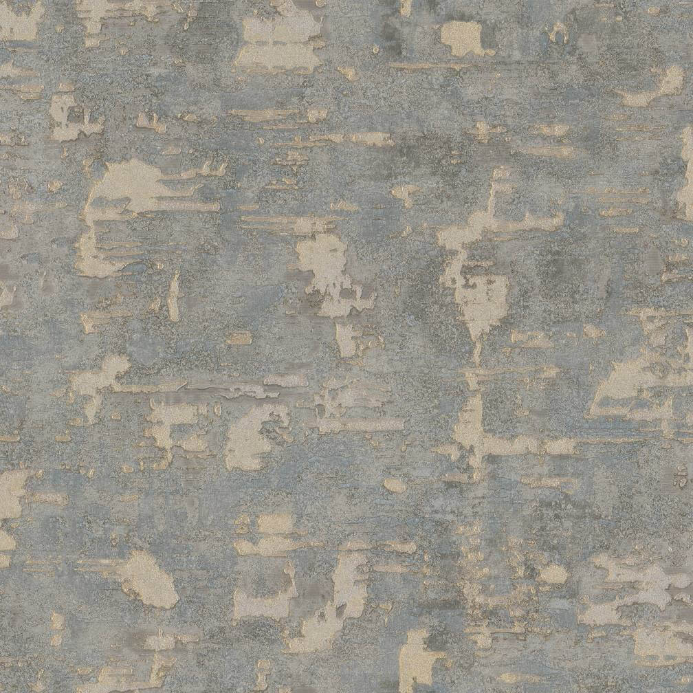 Boutique Ornamental Texture Steel/Gold Wallpaper - 128799