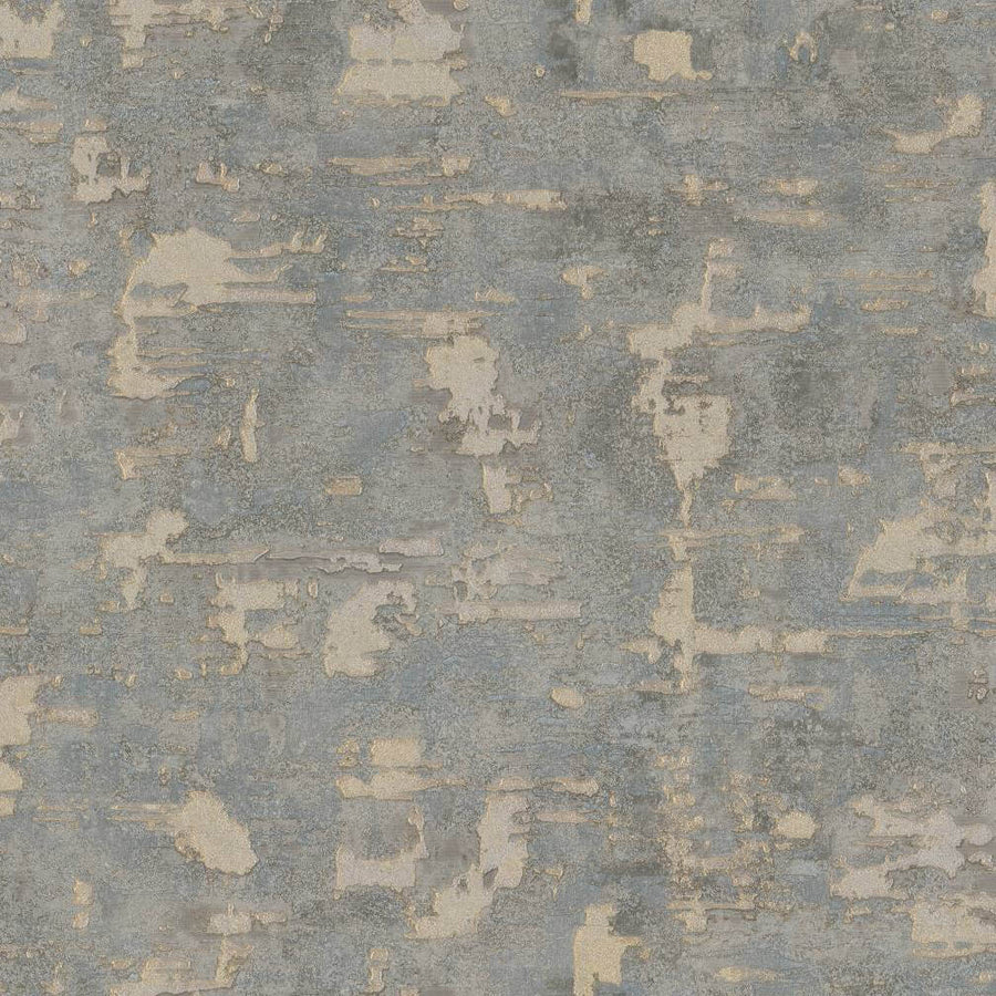Boutique Ornamental Texture Steel/Gold Wallpaper - 128799