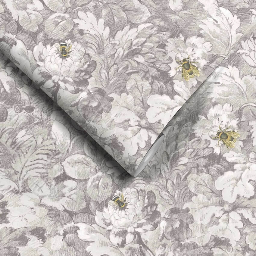 WM-318-01-Woodchip & Magnolia-Busy Bee Wallpaper-Decor Warehouse