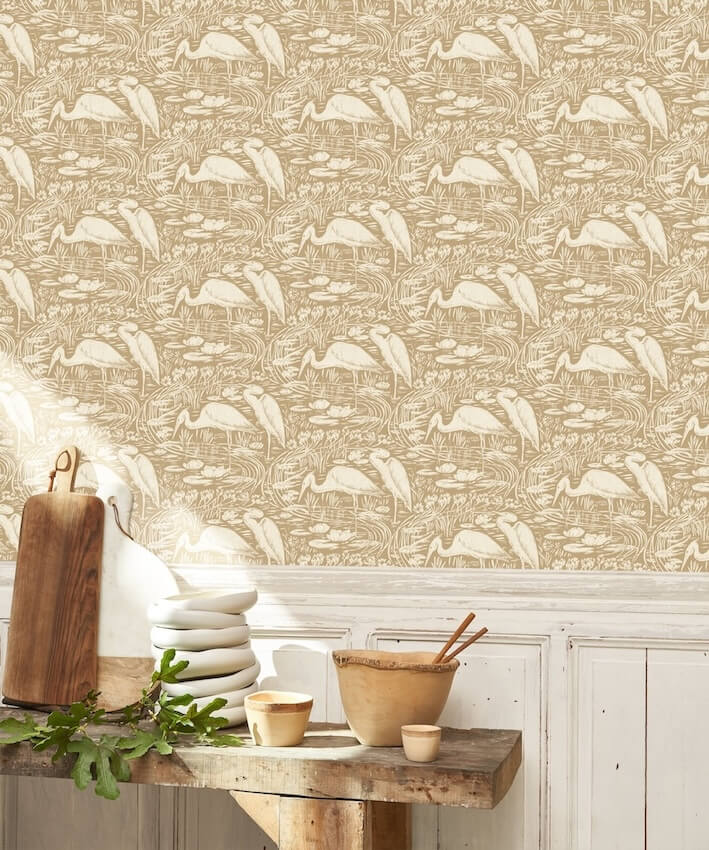 - Casadeco Babylone Euphrate Beige raphia Wallpaper - BBLN89731961 - Decor Warehouse
