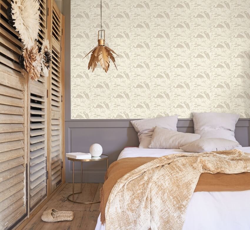  - Casadeco Babylone Euphrate Naturel Wallpaper - BBLN89731101 - Decor Warehouse