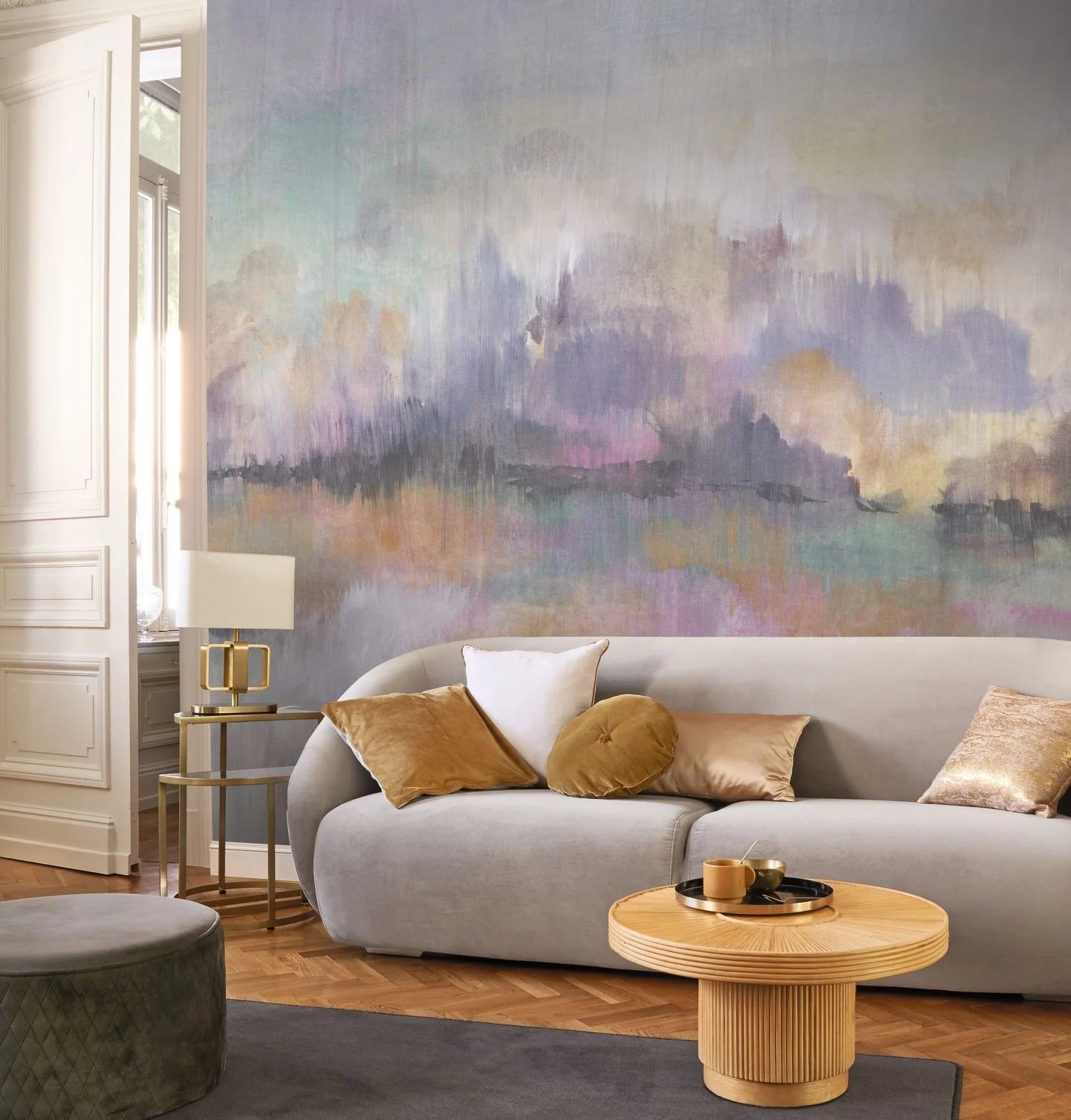 - Casadeco Reflection of the Mountain Sunrise Wall Mural Medium - WDWS88985608 - Decor Warehouse