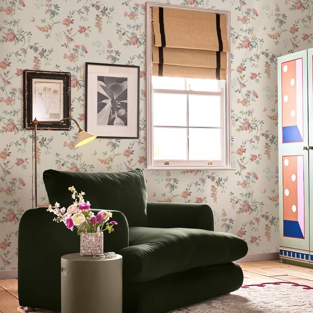 - Cath Kidston Birds & Roses Spring Wallpaper - 125503 - Decor Warehouse