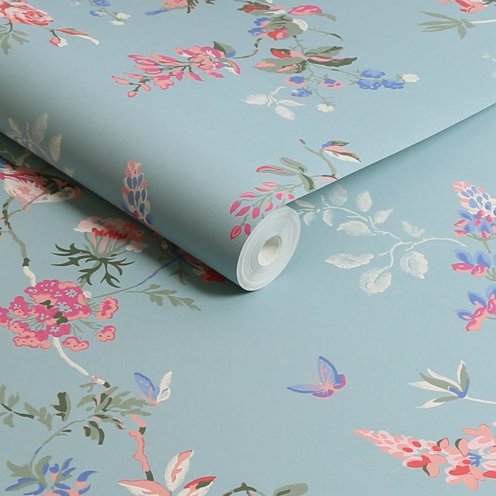  - Cath Kidston Birds & Roses Summer Wallpaper - 125504 - Decor Warehouse