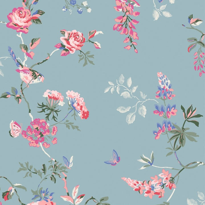  - Cath Kidston Birds & Roses Summer Wallpaper - 125504 - Decor Warehouse