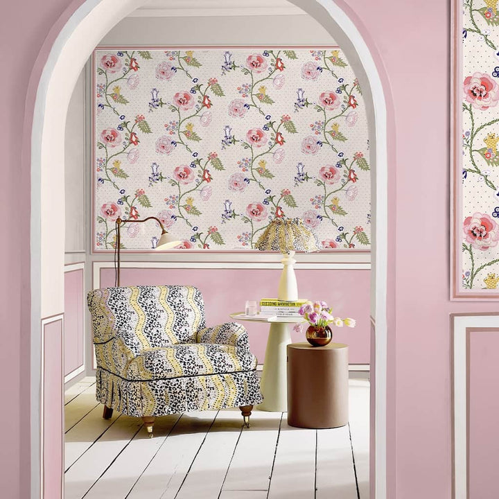  - Cath Kidston Catnip Neutral Wallpaper - 131433 - Decor Warehouse