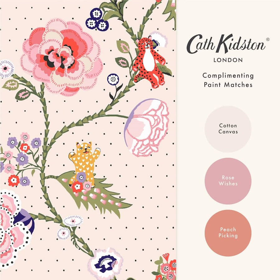  - Cath Kidston Catnip Neutral Wallpaper - 131433 - Decor Warehouse