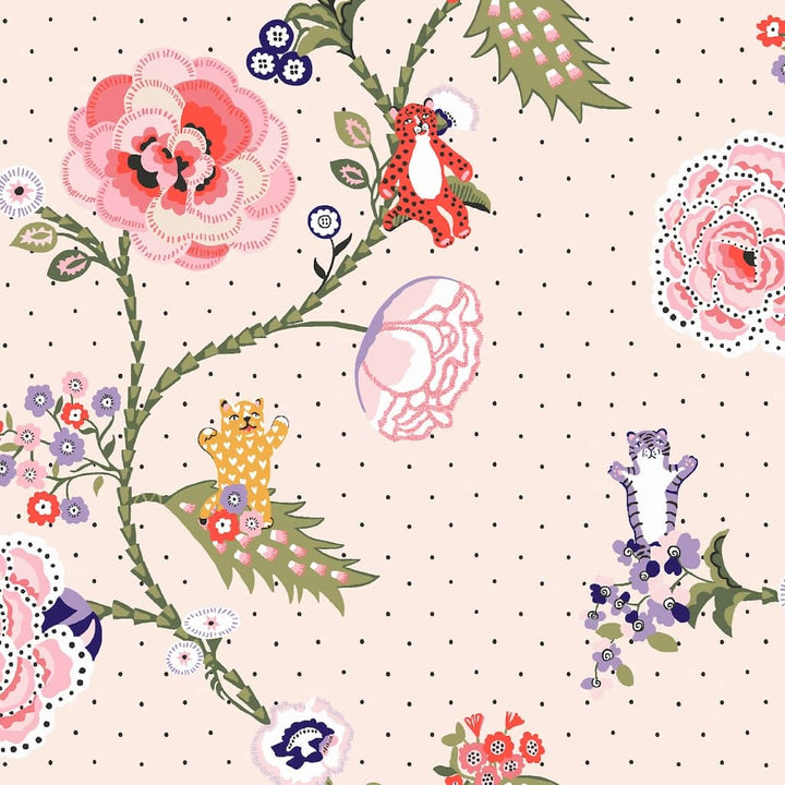  - Cath Kidston Catnip Neutral Wallpaper - 131433 - Decor Warehouse