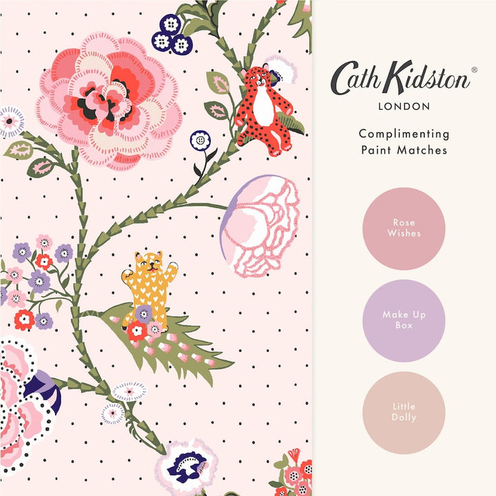 131432 - Cath Kidston Wallpaper - Cath Kidston Catnip Pink Wallpaper - Decor Warehouse
