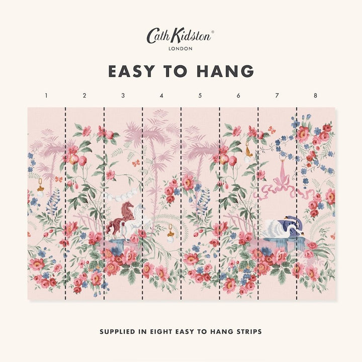 Cath Kidston Colourful life Pink Wall Mural - 140232FXST