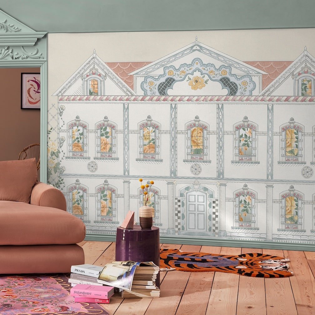 Cath Kidston Doll House Pastel Wall Mural - 140196FXST