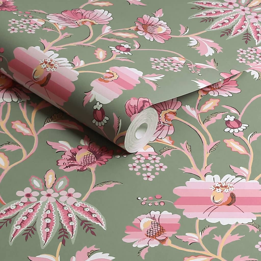  - Cath Kidston Friendship Garden Sage Wallpaper - 125524 - Decor Warehouse