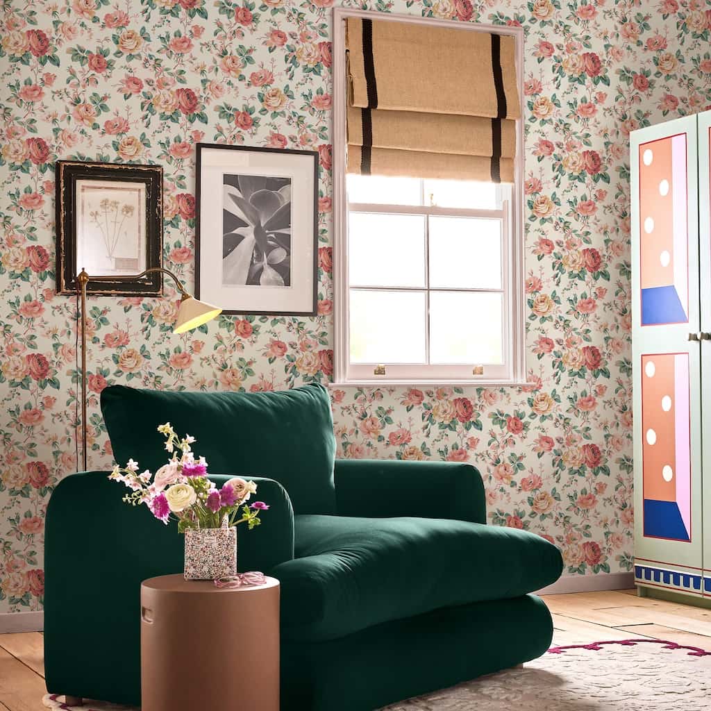 - Cath Kidston Garden Rose Autumn Wallpaper - 125501 - Decor Warehouse