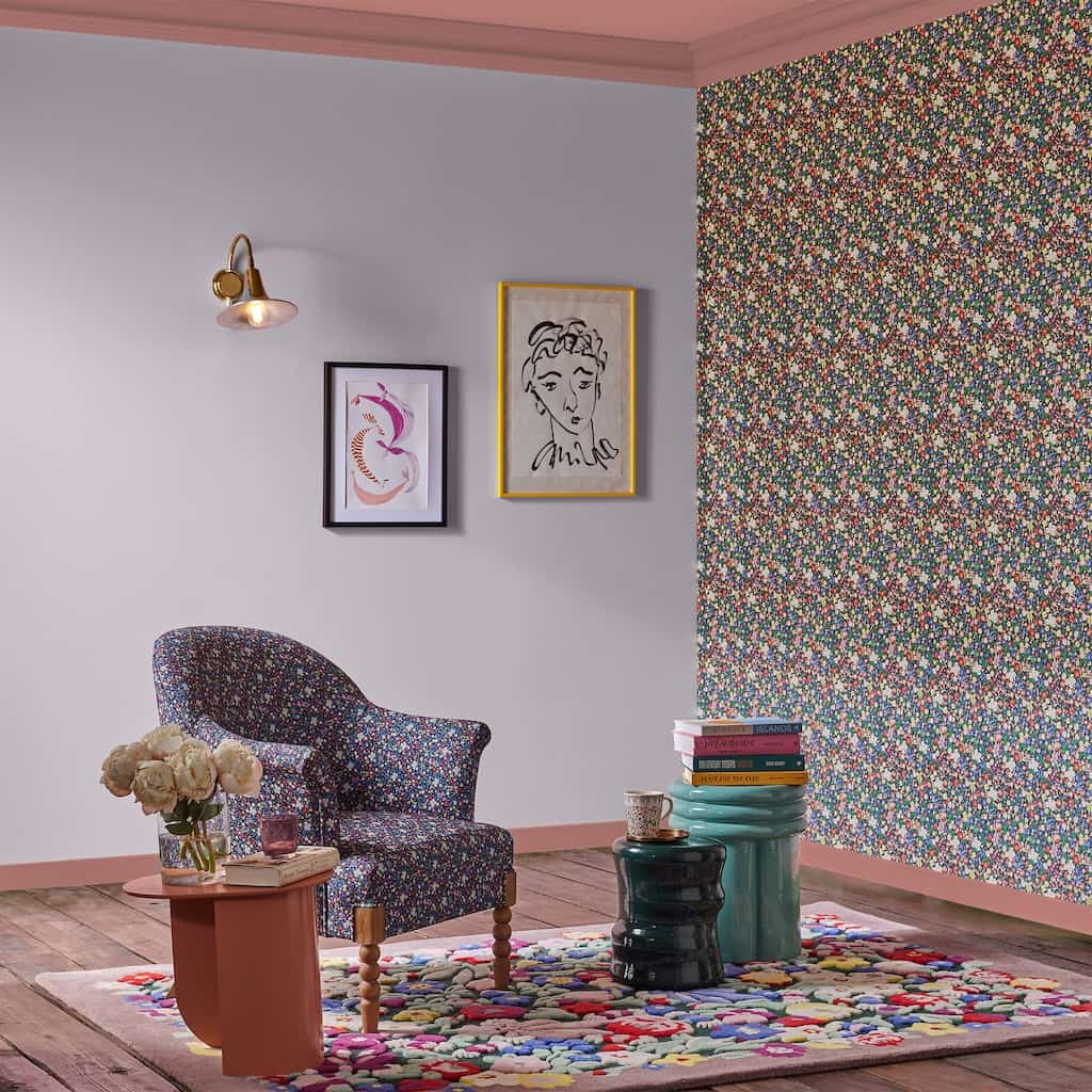 - Cath Kidston Harmony Ditsy Night Wallpaper - 125505 - Decor Warehouse