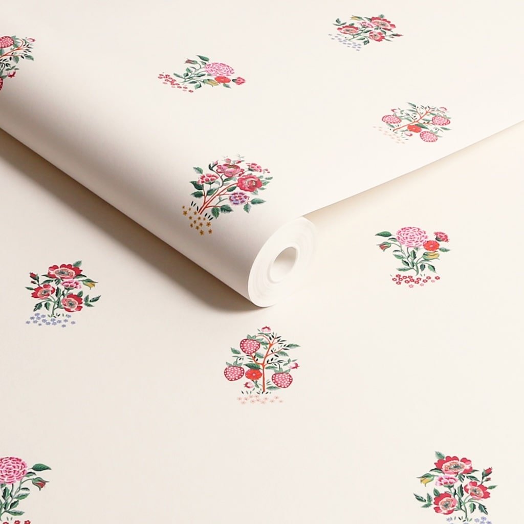 - Cath Kidston Kingdom Posey Rose Wallpaper - 125530 - Decor Warehouse