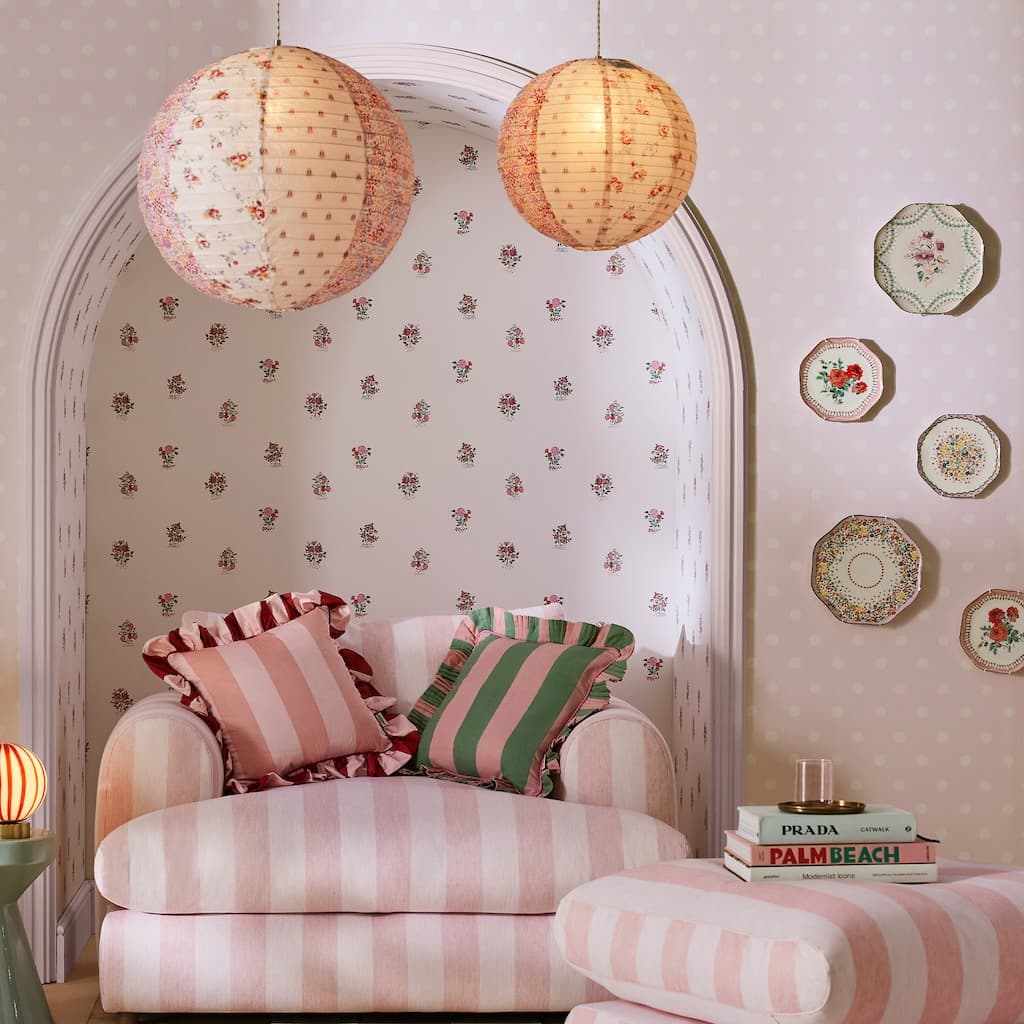 - Cath Kidston Kingdom Posey Rose Wallpaper - 125530 - Decor Warehouse