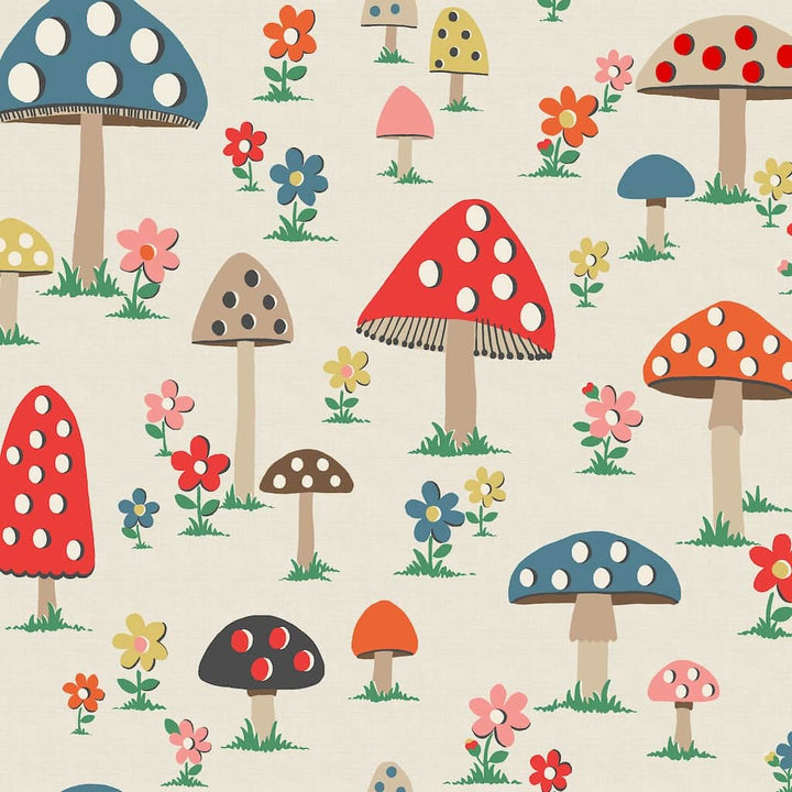  - Cath Kidston Mushrooms Multi Wallpaper - 131435 - Decor Warehouse