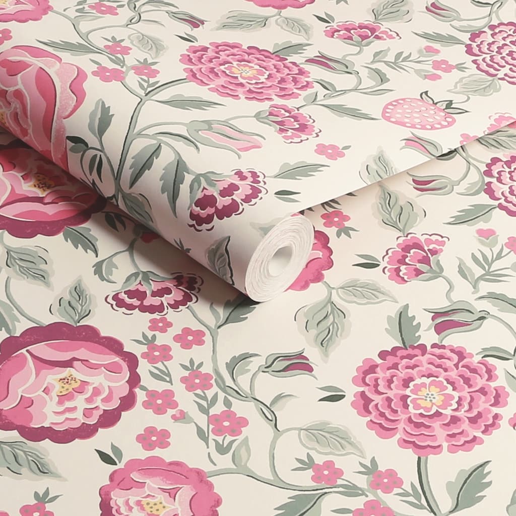- Cath Kidston Strawberry Garden Spring Wallpaper - 125499 - Decor Warehouse