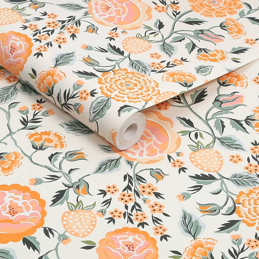 131421 - Cath Kidston Wallpaper - Cath Kidston Strawberry Garden Yellow Wallpaper - Decor Warehouse