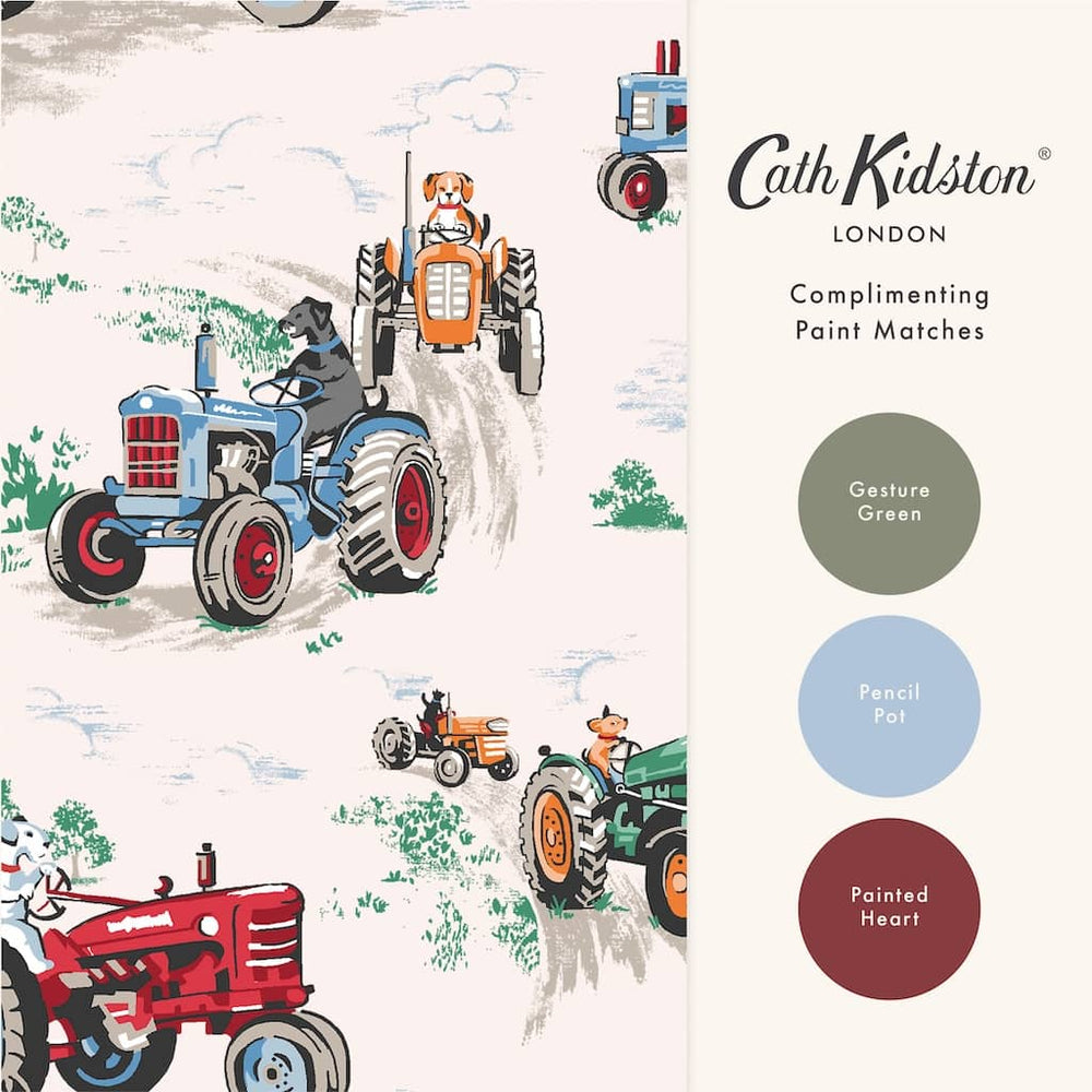  - Cath Kidston Tractor Multi Wallpaper - 131426 - Decor Warehouse
