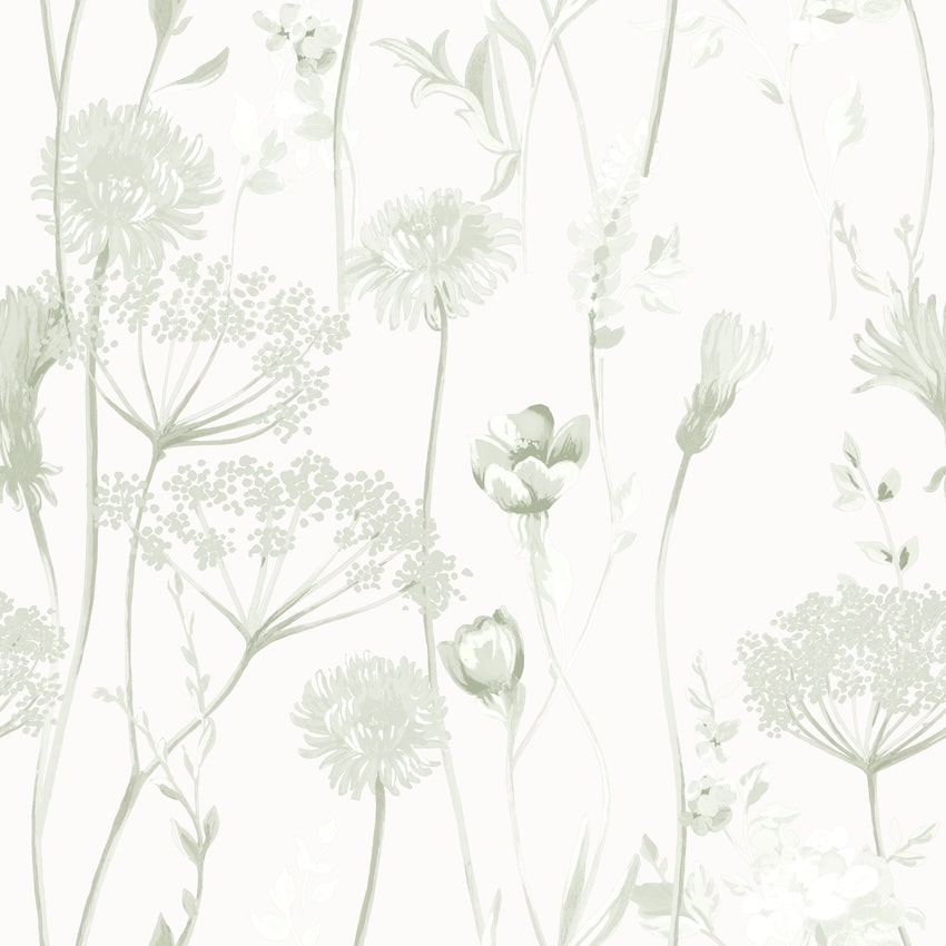 165584-Muriva-Catherine Lansfield Meadowsweet Floral Sage Wallpaper-Decor Warehouse
