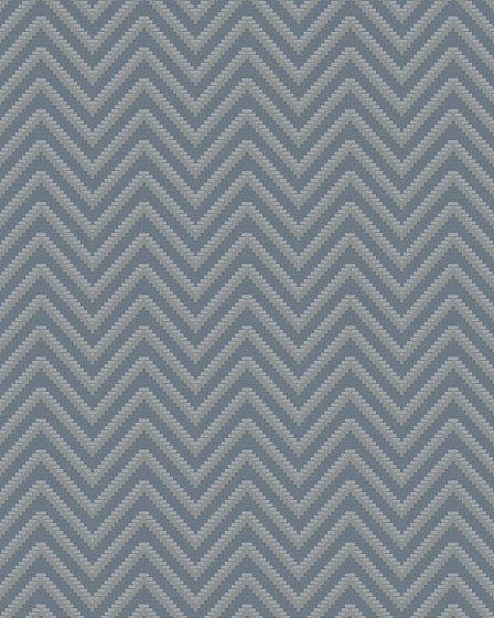 BA220094 - Design ID - Chevron Metallic Blue Wallpaper - Decor Warehouse