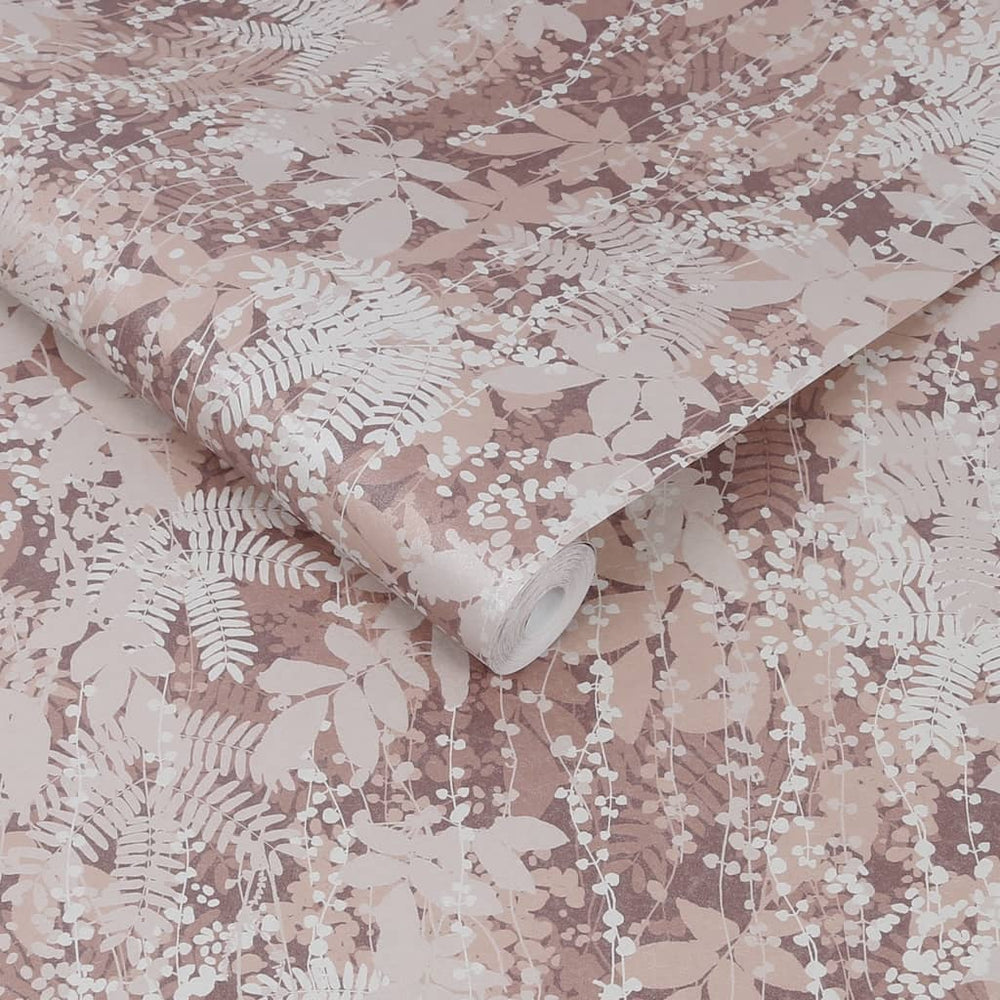  - Clarissa Hulse Canopy Antique Rose Wallpaper - 120375 - Decor Warehouse