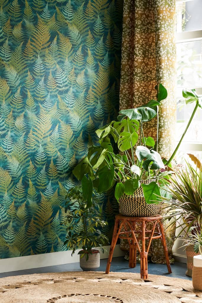  - Clarissa Hulse Woodland Fern Emerald Wallpaper - 120386 - Decor Warehouse