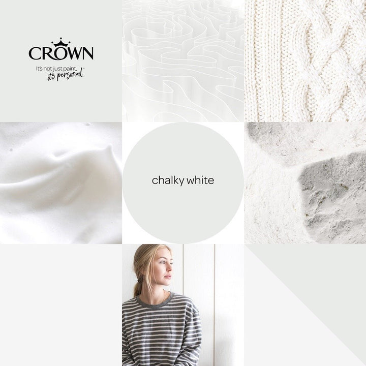 Crown Colour Edit Chalky White Paint -