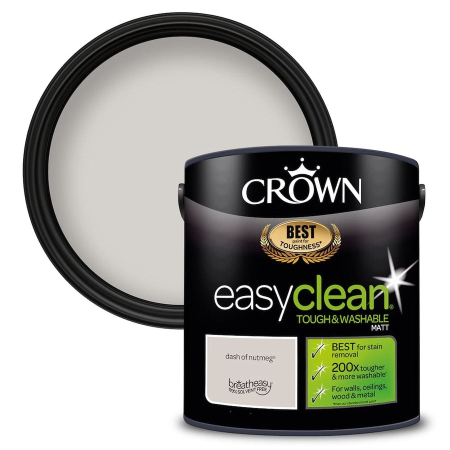 Crown Easyclean Durable Matt Emulsion - Dash of Nutmeg 2.5L - CRO5093484